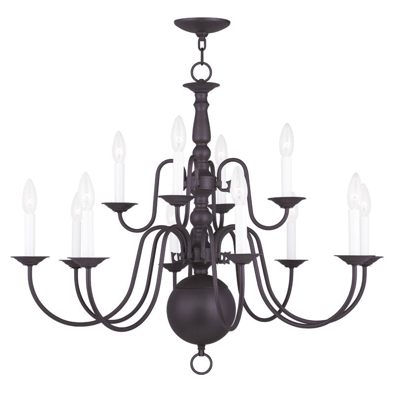 Livex Williamsburgh 5014-07 Chandelier Light - Bronze