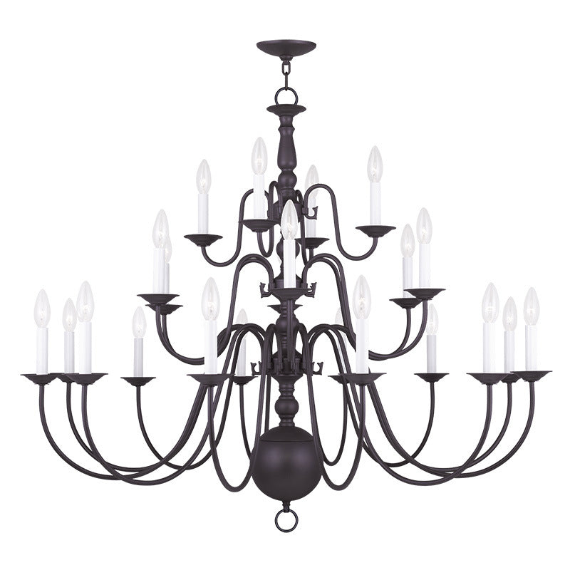 Livex Williamsburgh 5015-07 Chandelier Light - Bronze