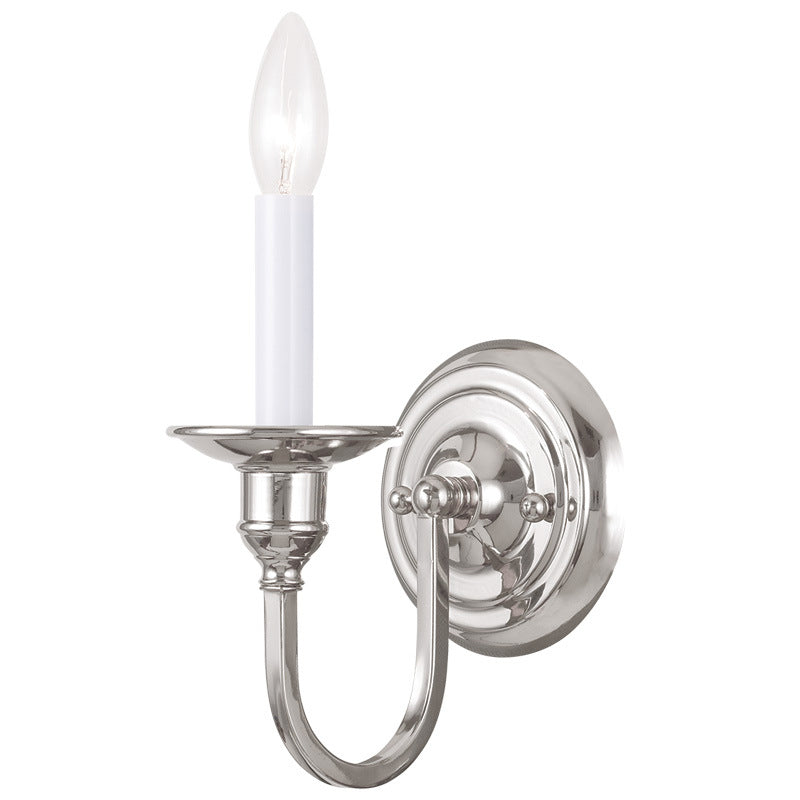Livex Cranford 5141-35 Wall Sconce Light - Polished Nickel