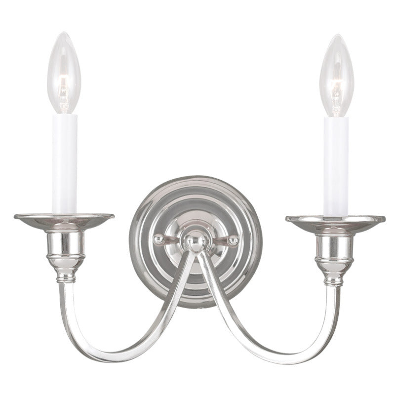 Livex Cranford 5142-35 Wall Sconce Light - Polished Nickel