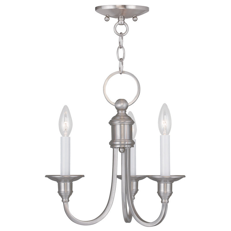 Livex Cranford 5143-91 Chandelier Light - Brushed Nickel