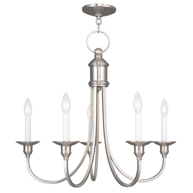 Livex Cranford 5145-91 Chandelier Light - Brushed Nickel