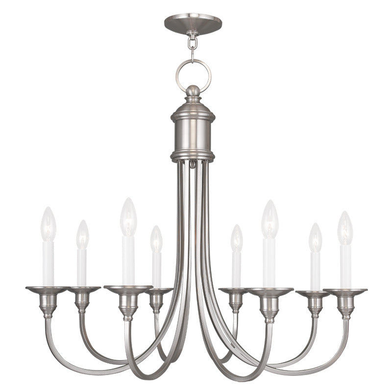 Livex Cranford 5148-91 Chandelier Light - Brushed Nickel