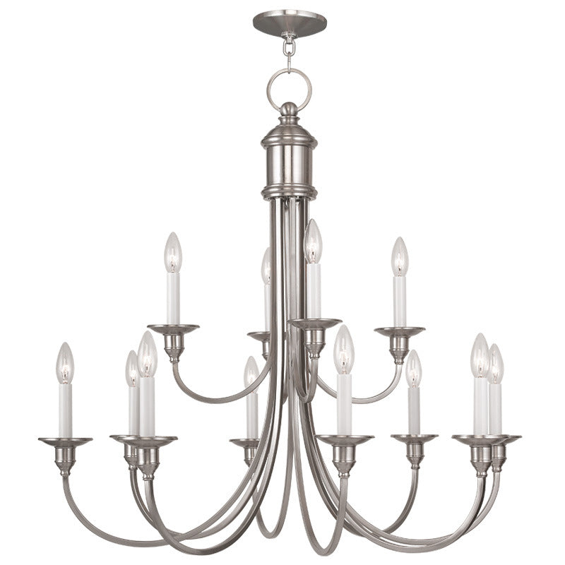 Livex Cranford 5149-91 Chandelier Light - Brushed Nickel