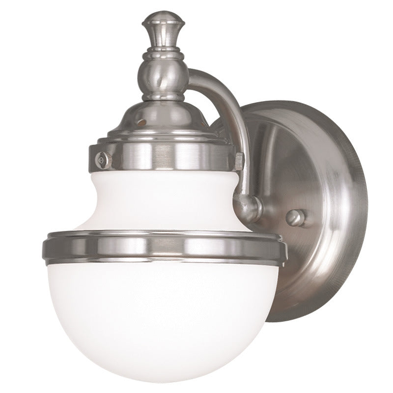Livex Oldwick 5711-91 Wall Sconce Light - Brushed Nickel