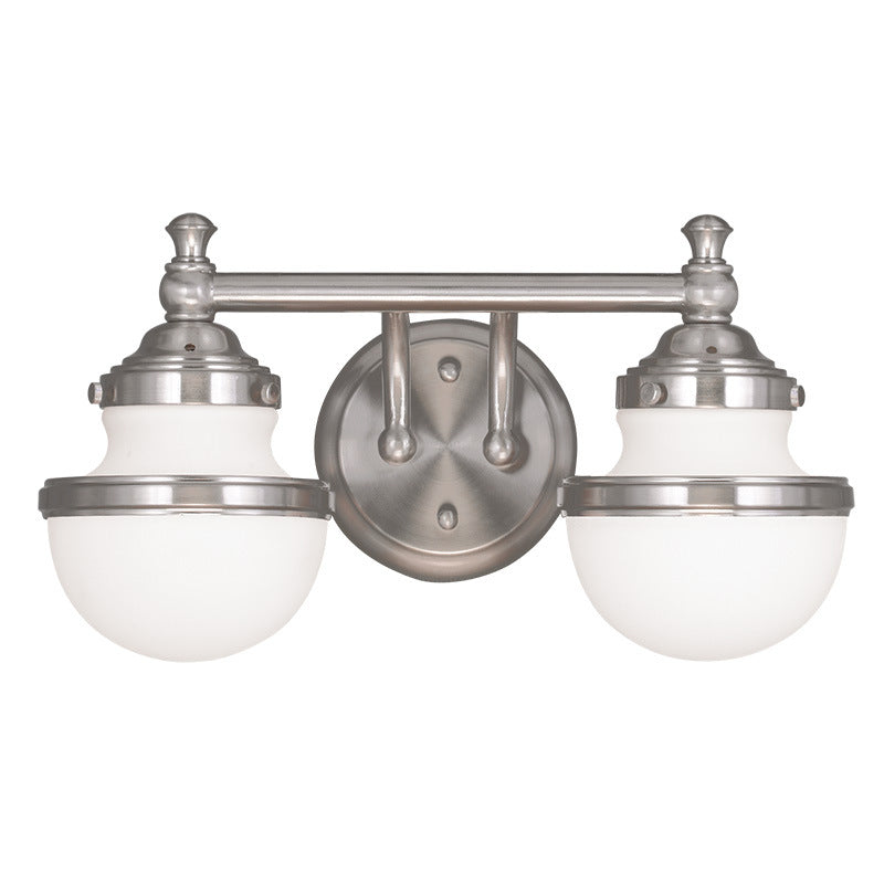 Livex Oldwick 5712-91 Bath Vanity Light 15 in. wide - Brushed Nickel