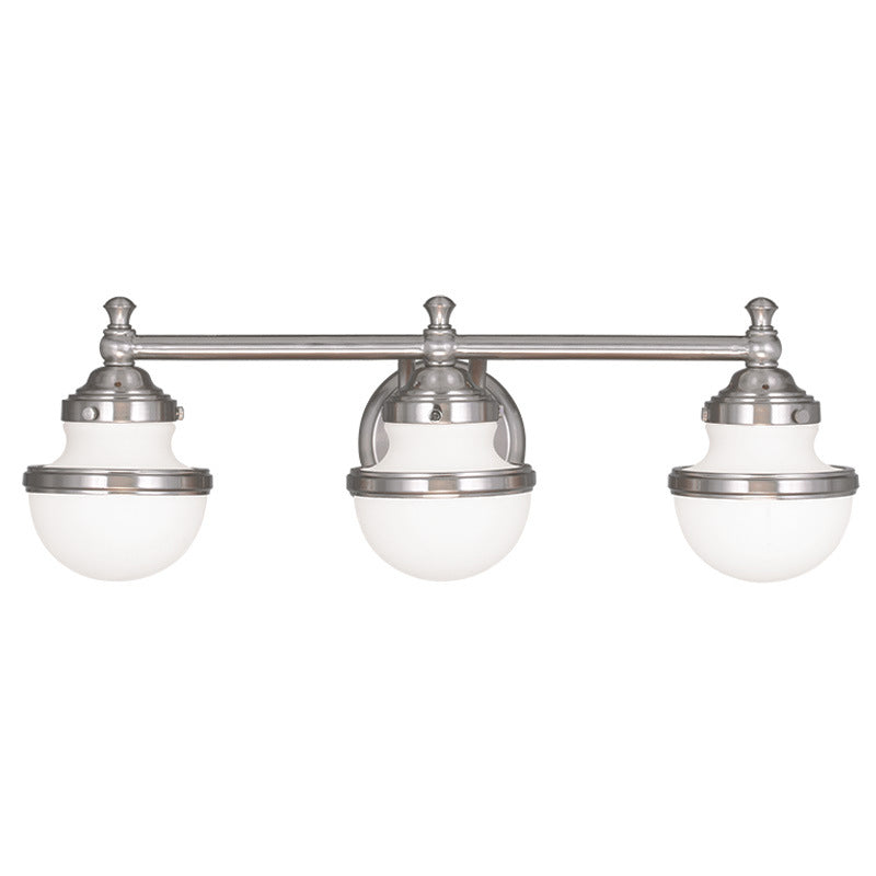 Livex Oldwick 5713-91 Bath Vanity Light 24 in. wide - Brushed Nickel