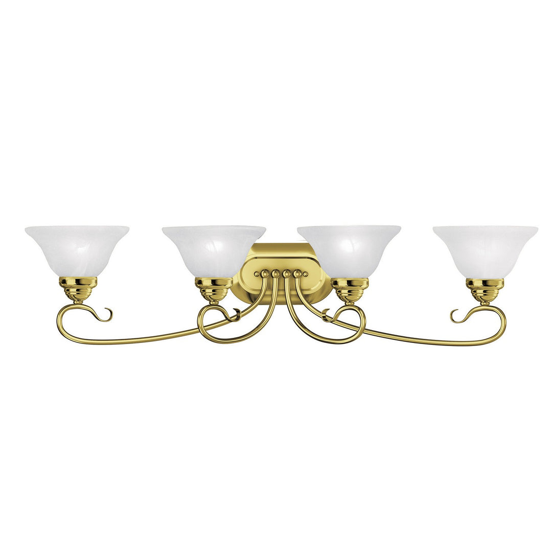 Livex Coronado 6104-02 Bath Vanity Light 37 in. wide - Polished Brass