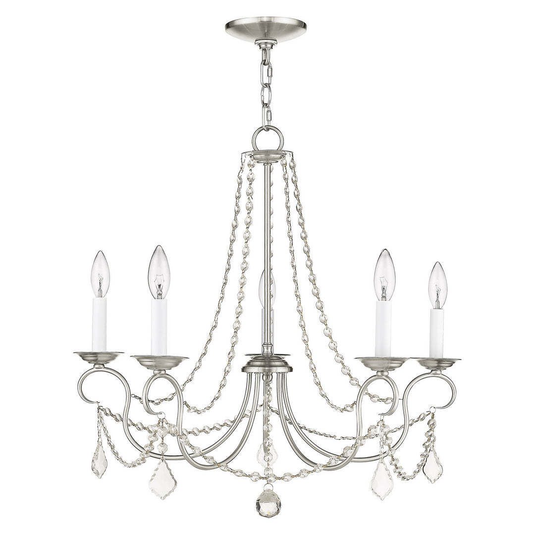 Livex Pennington 6515-91 Chandelier Light - Brushed Nickel