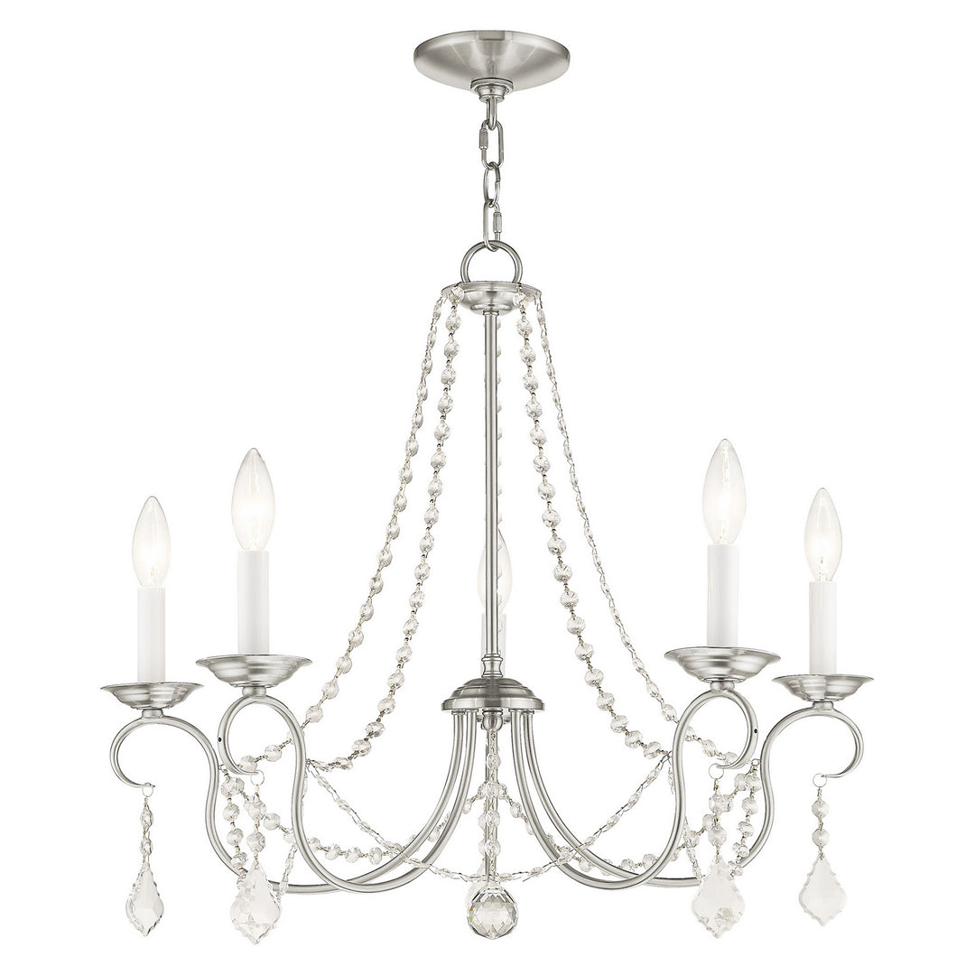 Livex Pennington 6515-91 Chandelier Light - Brushed Nickel
