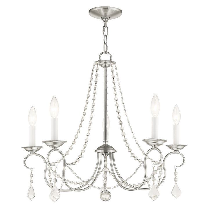 Livex Pennington 6515-91 Chandelier Light - Brushed Nickel