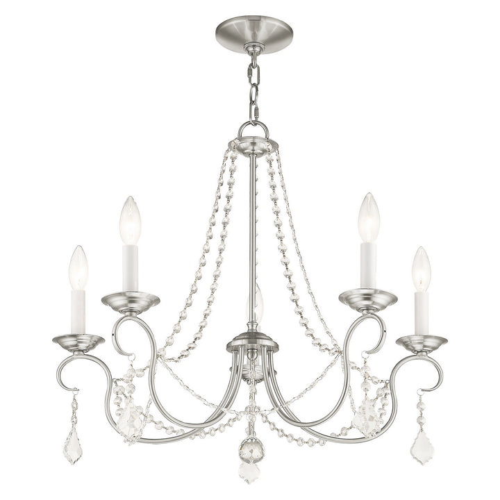 Livex Pennington 6515-91 Chandelier Light - Brushed Nickel