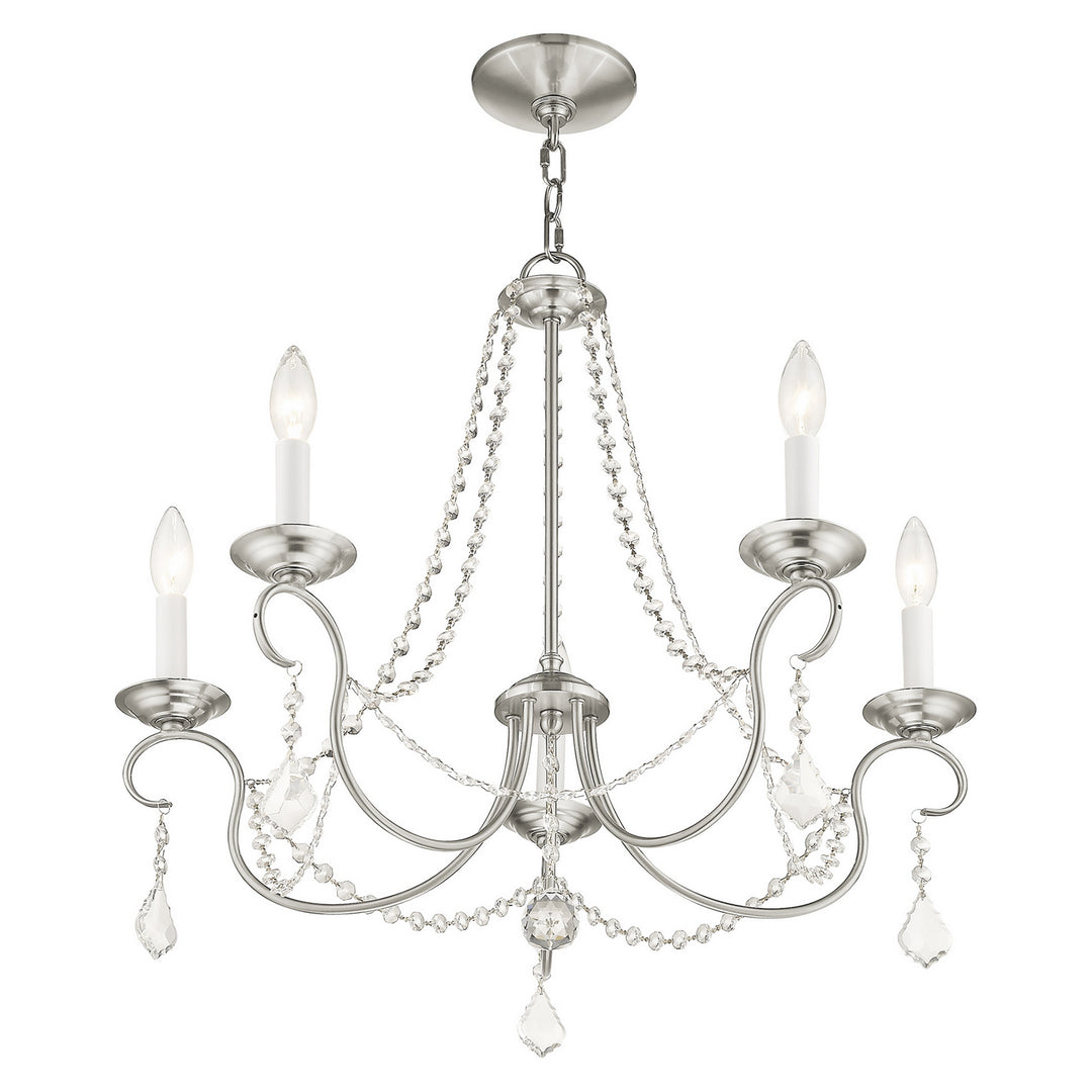 Livex Pennington 6515-91 Chandelier Light - Brushed Nickel