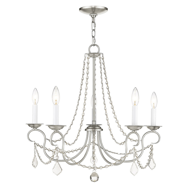 Livex Pennington 6515-91 Chandelier Light - Brushed Nickel