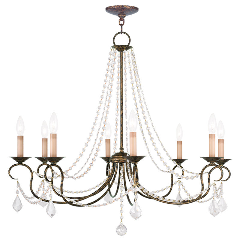 Livex Pennington 6518-71 Chandelier Light - Hand Applied Venetian Golden Bronze