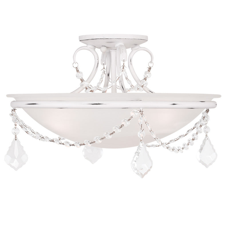 Livex Lighting 6524-60  Chesterfield/Pennington Ceiling Light Antique White