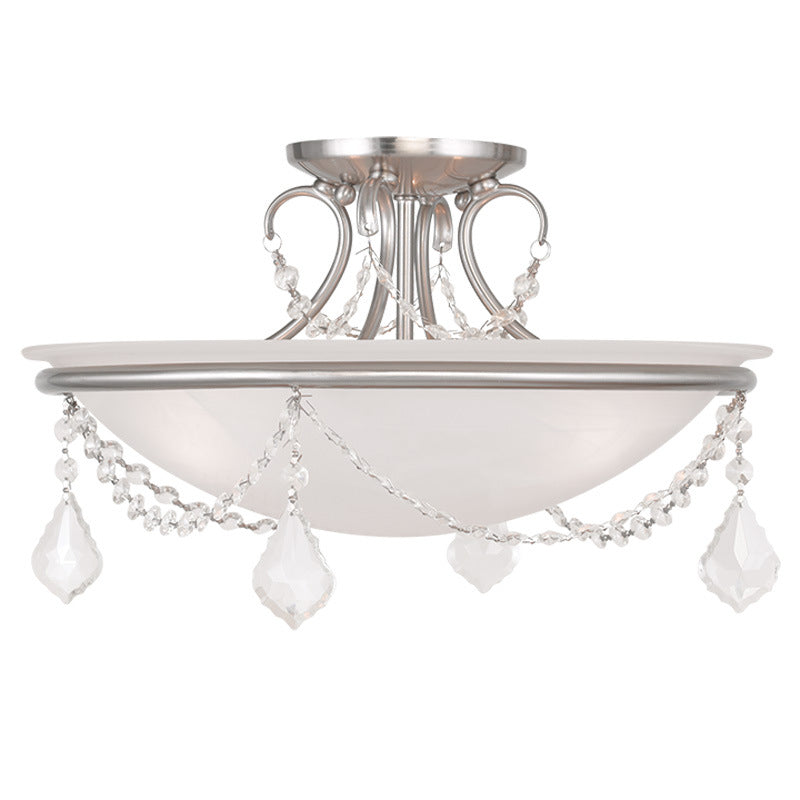 Livex Chesterfield 6524-91 Ceiling Light - Brushed Nickel