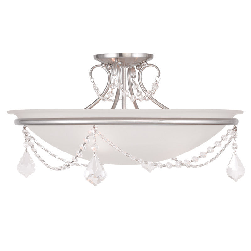 Livex Chesterfield 6525-91 Ceiling Light - Brushed Nickel