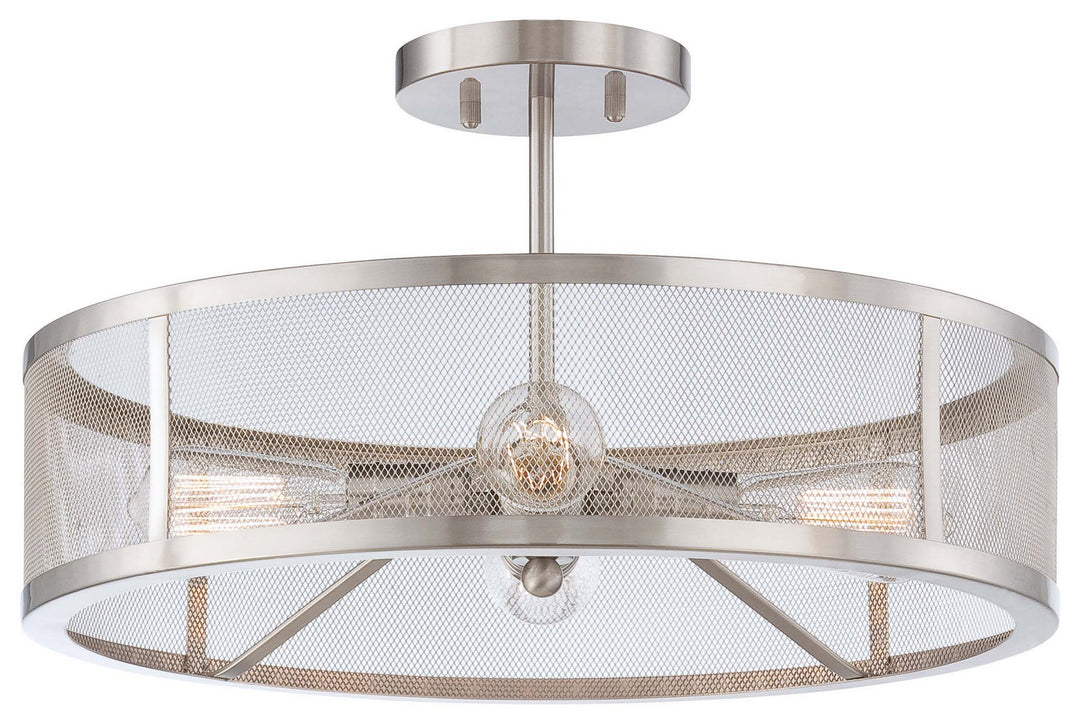 Minka-Lavery Downtown Edison 4134-84 Ceiling Light - Brushed Nickel