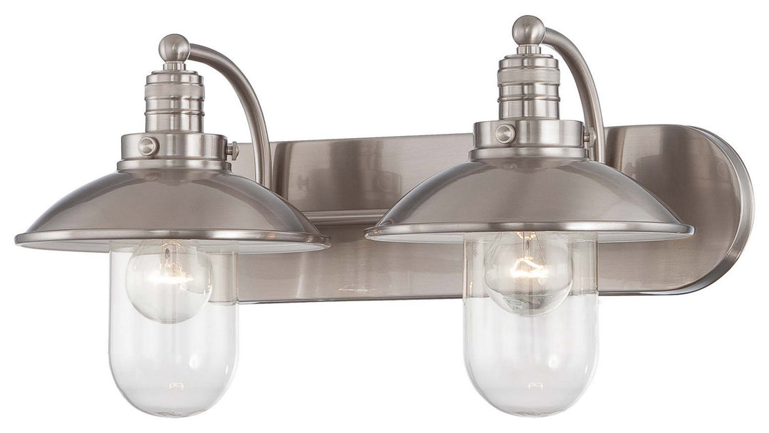 Minka-Lavery Downtown Edison 5132-84 Bath Vanity Light 19 in. wide - Brushed Nickel