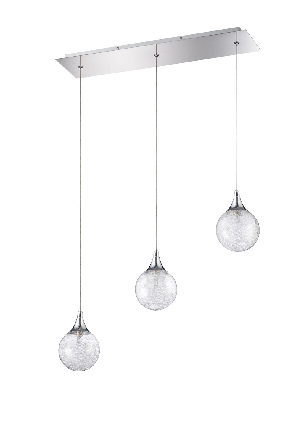 Kendal Fybra PF41-3LBR-CH Pendant Light - Chrome