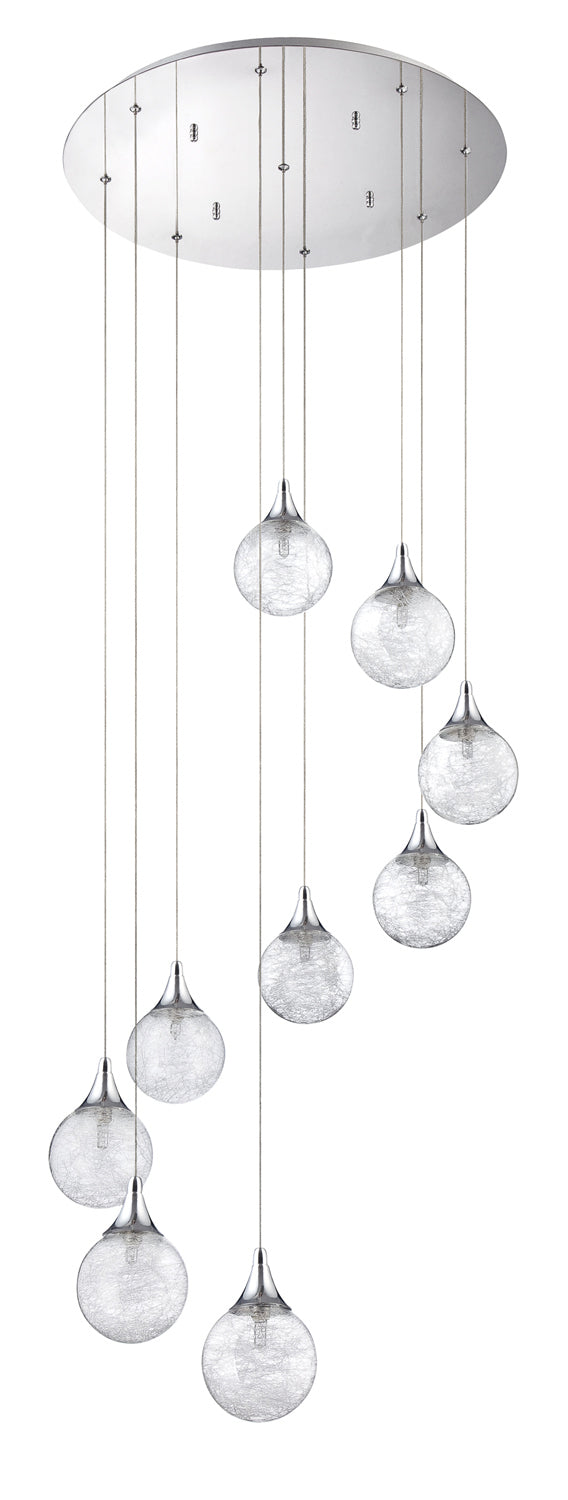 Kendal Fybra PF41-9LPA-CH Pendant Light - Chrome