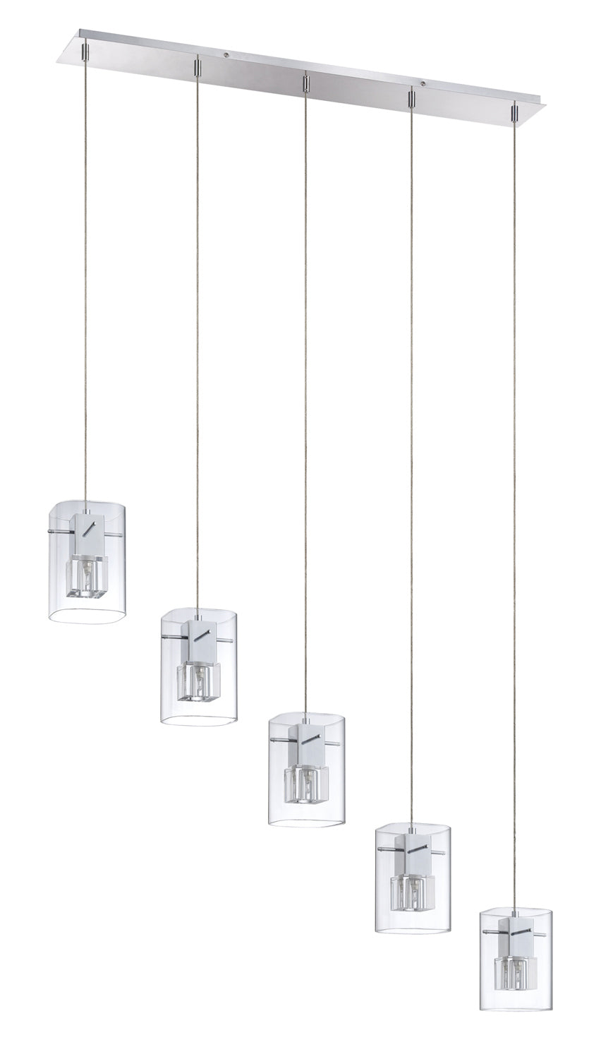 Kendal Metro PF44-5LBR-CH Pendant Light - Chrome