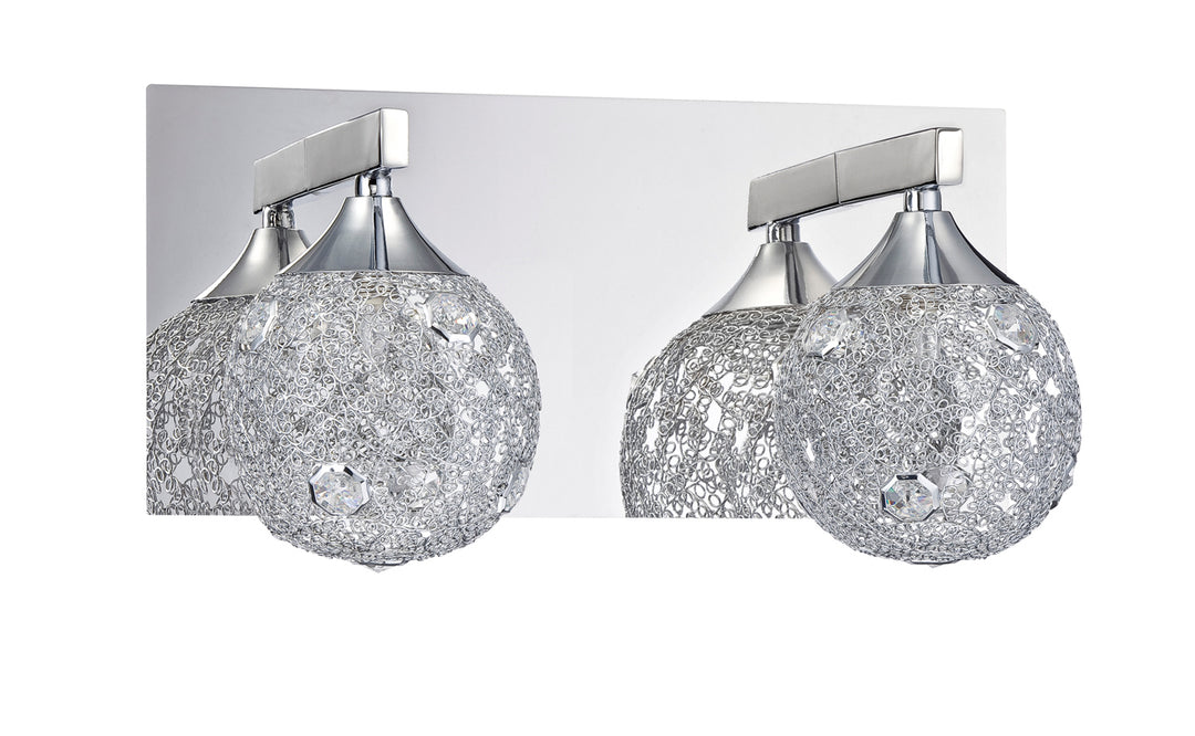 Kendal Solaro VF4000-2L-CH Bath Vanity Light 12 in. wide - Chrome