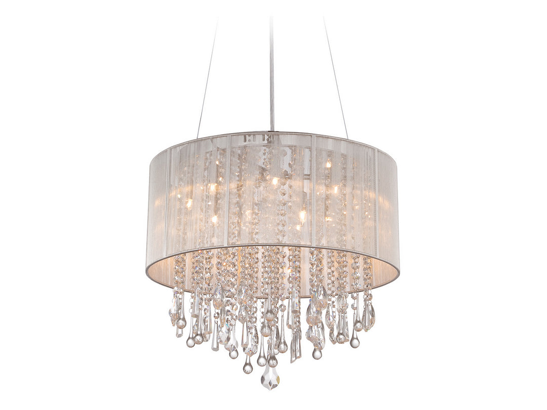 Avenue Beverly Dr. HF1500-SLV Ceiling Light - Silver Silk String