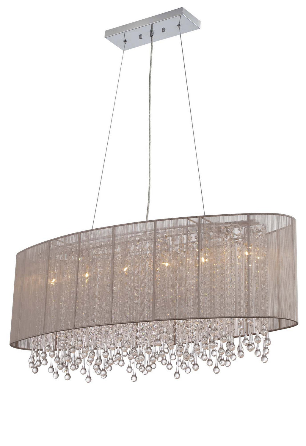 Avenue Beverly Dr. HF1503-TP Pendant Light - Taupe Silk String