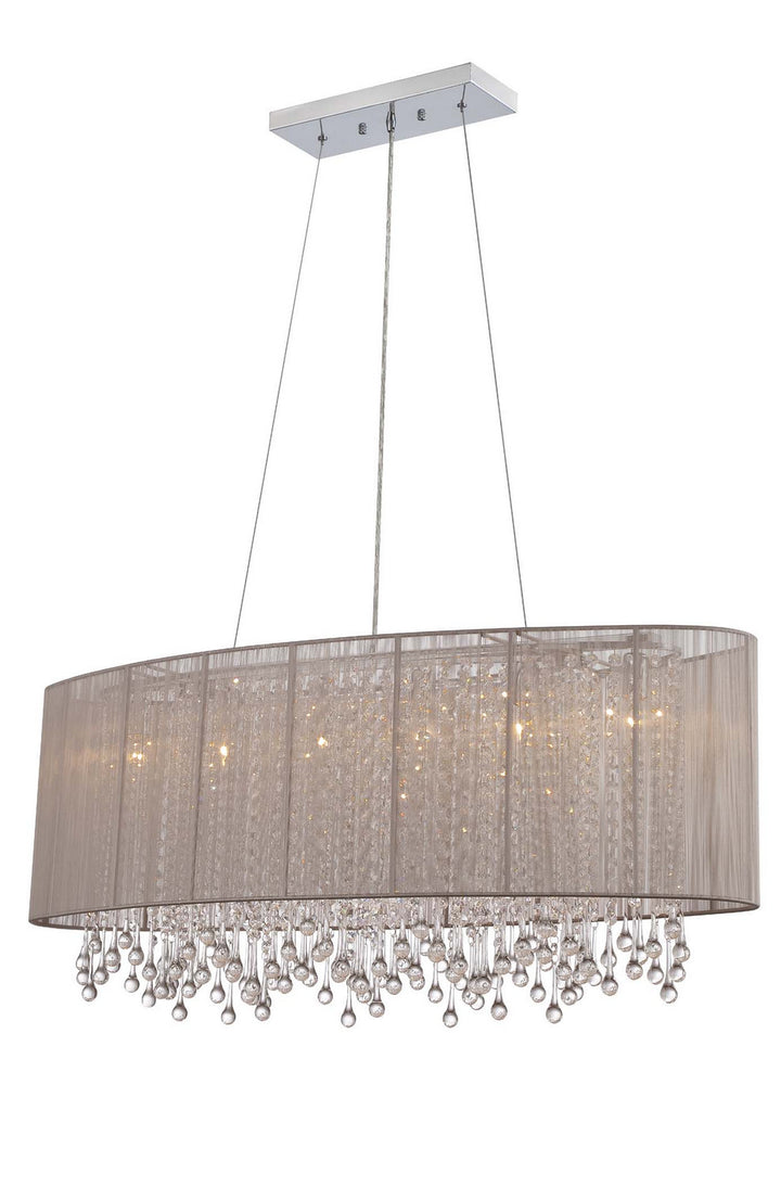 Avenue Beverly Dr. HF1503-TP Pendant Light - Taupe Silk String