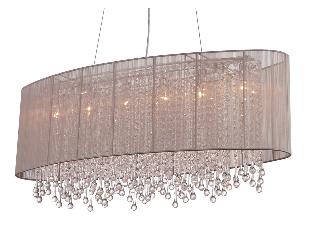 Avenue Beverly Dr. HF1503-TP Pendant Light - Taupe Silk String