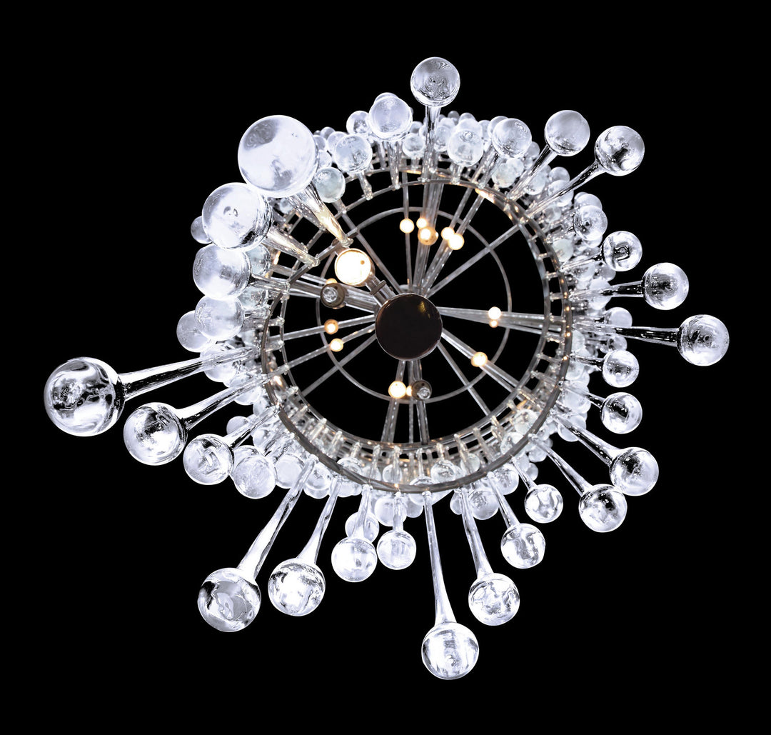 Avenue Hollywood Blvd. HF1805-PN Chandelier Light - Polish Nickel / Clear Glass Tear Drops