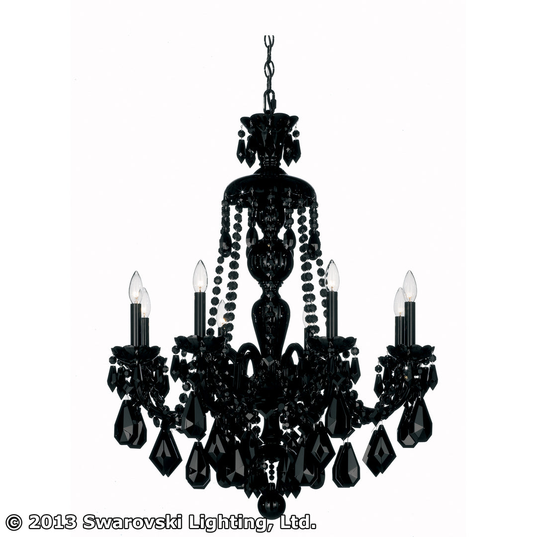 Schonbek Hamilton 5737BK Chandelier Light - Jet Black