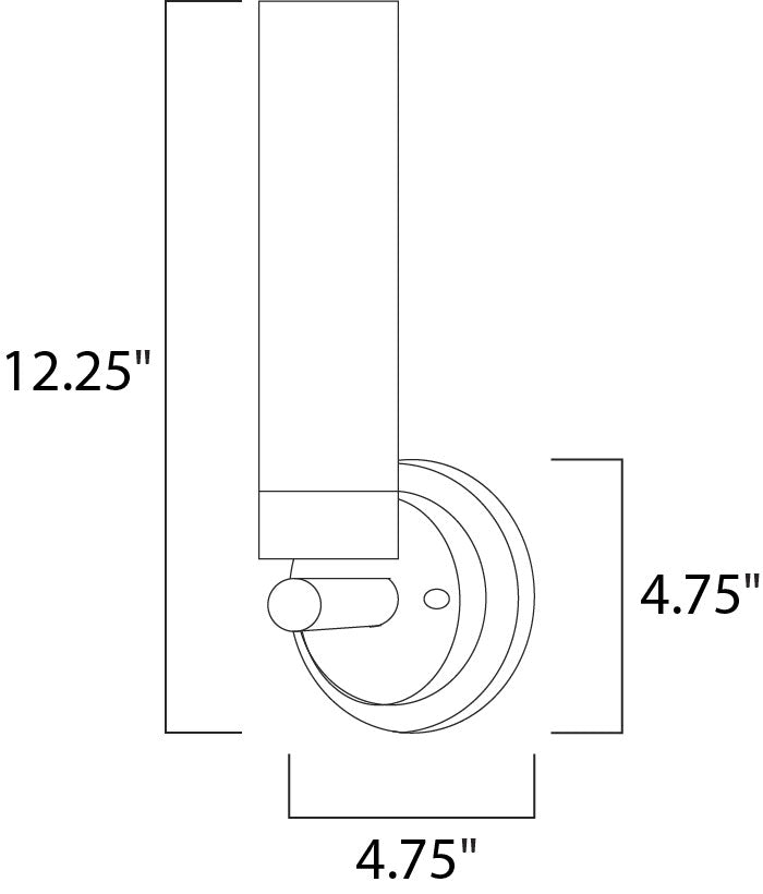 Maxim Cilandro 53006WTSN Wall Sconce Light - Satin Nickel