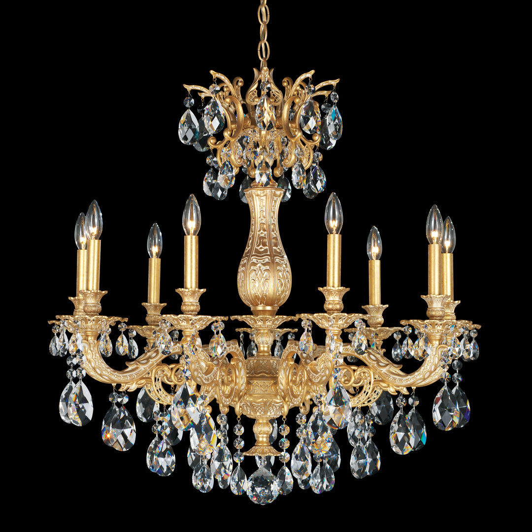 Schonbek Lighting 5679-27A  Milano Chandelier Parchment Gold