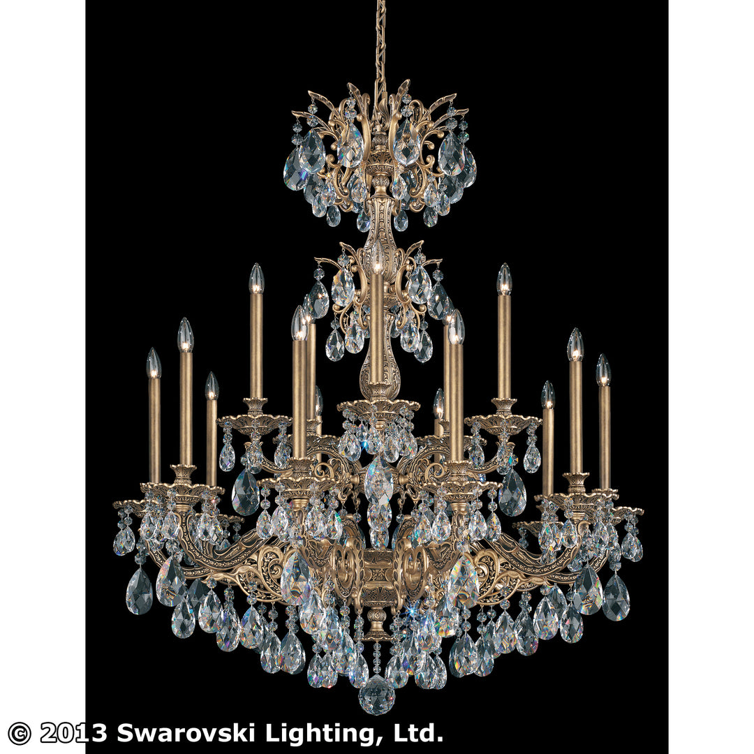 Schonbek Lighting 5686-83A  Milano Chandelier Florentine Bronze