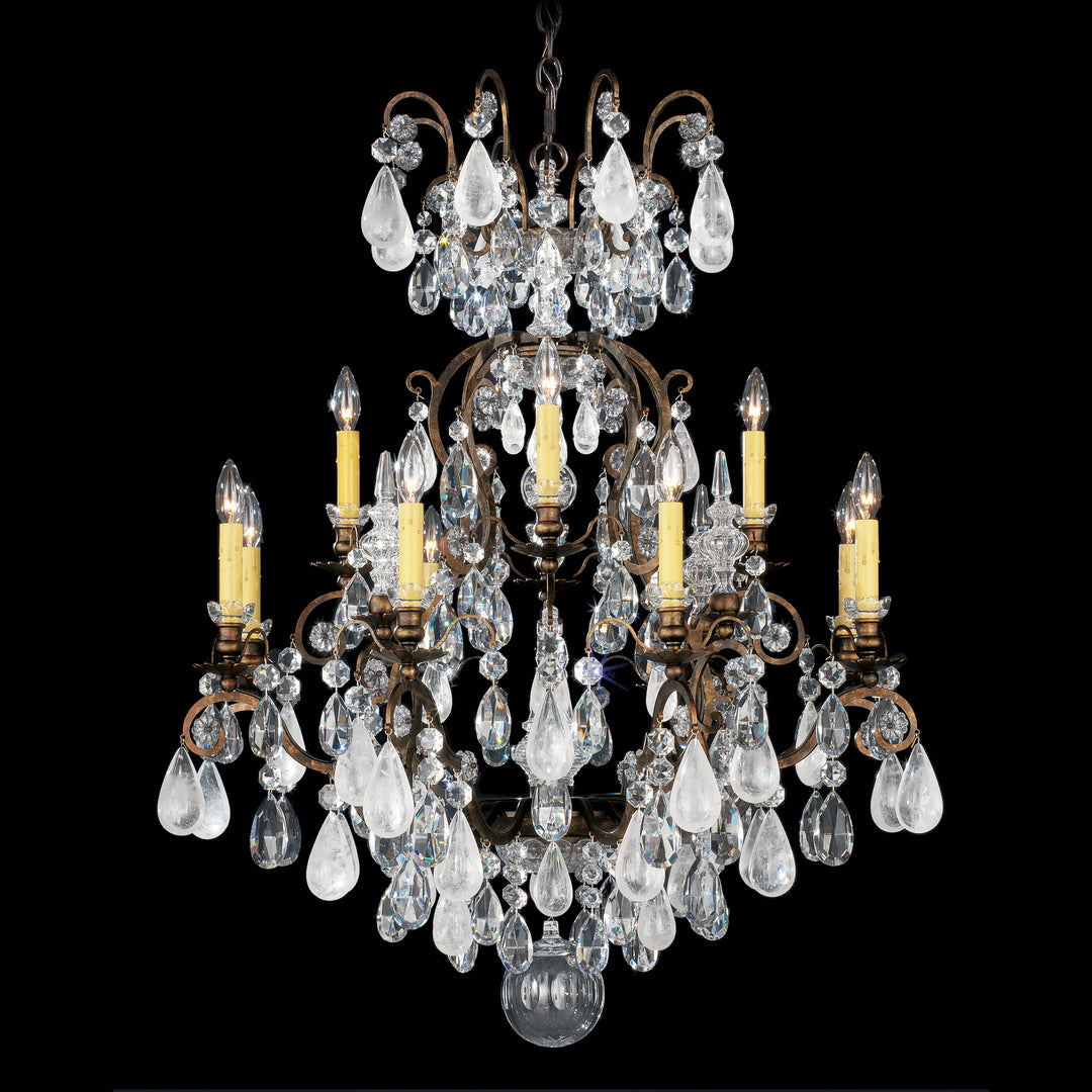 Schonbek Renaissance Rock Crystal 3572-76CL Chandelier Light - Heirloom Bronze