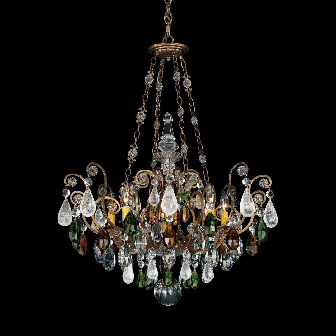 Schonbek Renaissance Rock Crystal 3587-23OS Chandelier Light - Etruscan Gold