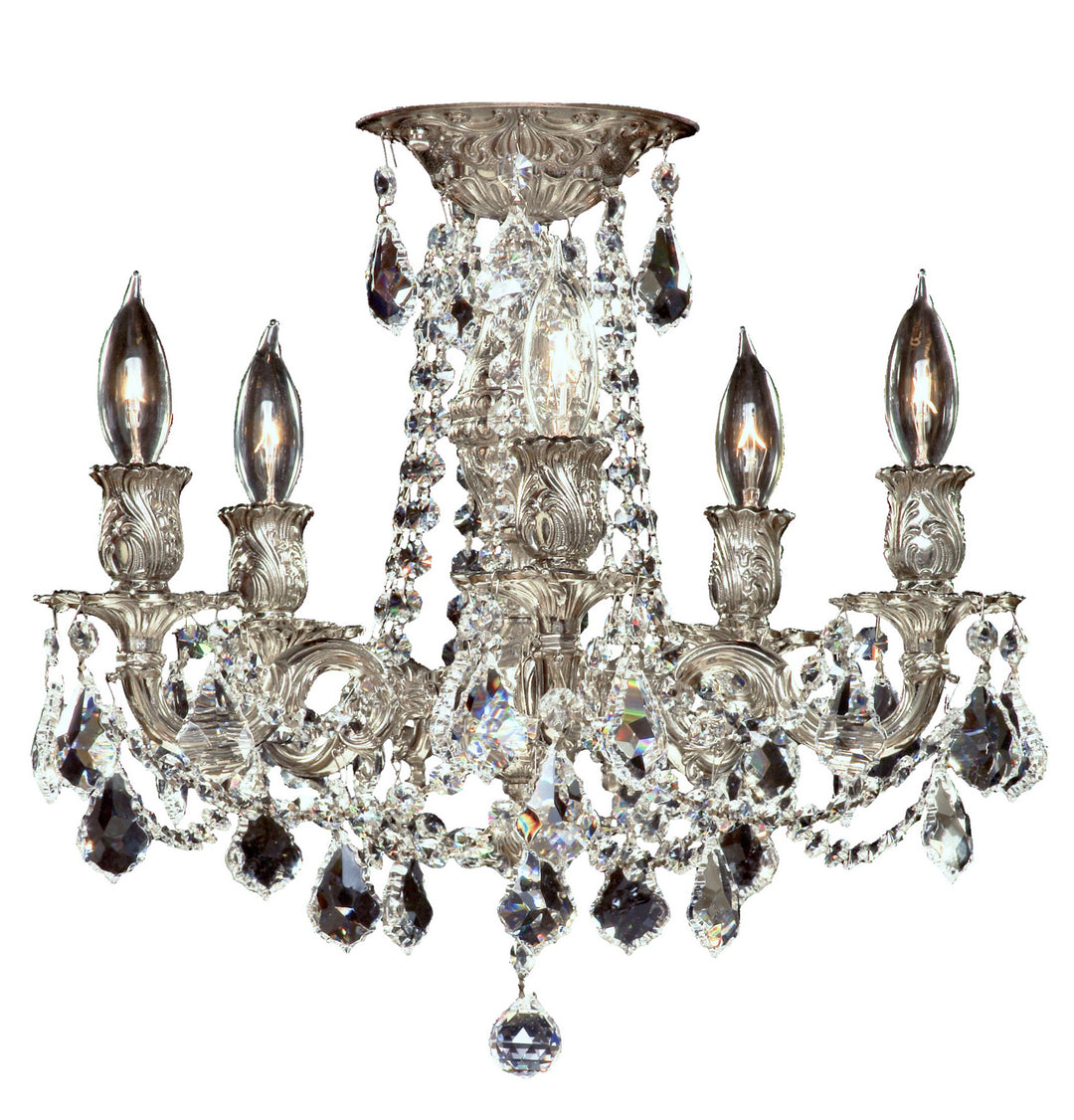 American Brass & Crystal Biella FM9202-A-08G Ceiling Light - Silver