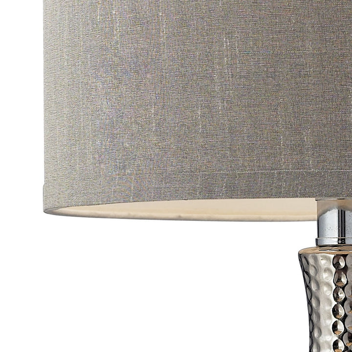 Elk Lighting D124  Hammered Chrome Lamp Chrome