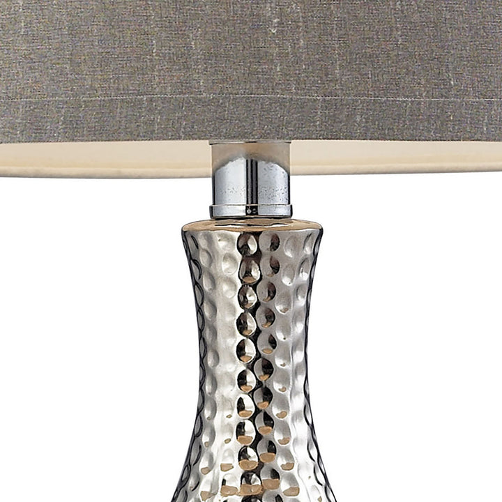 Elk Lighting D124  Hammered Chrome Lamp Chrome