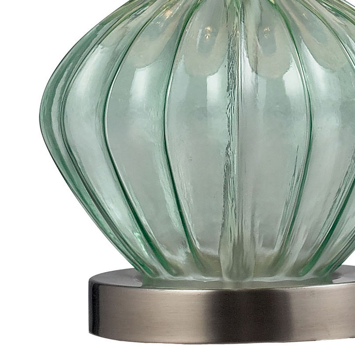 Elk Lighting D141  Smoked Glass Lamp Green