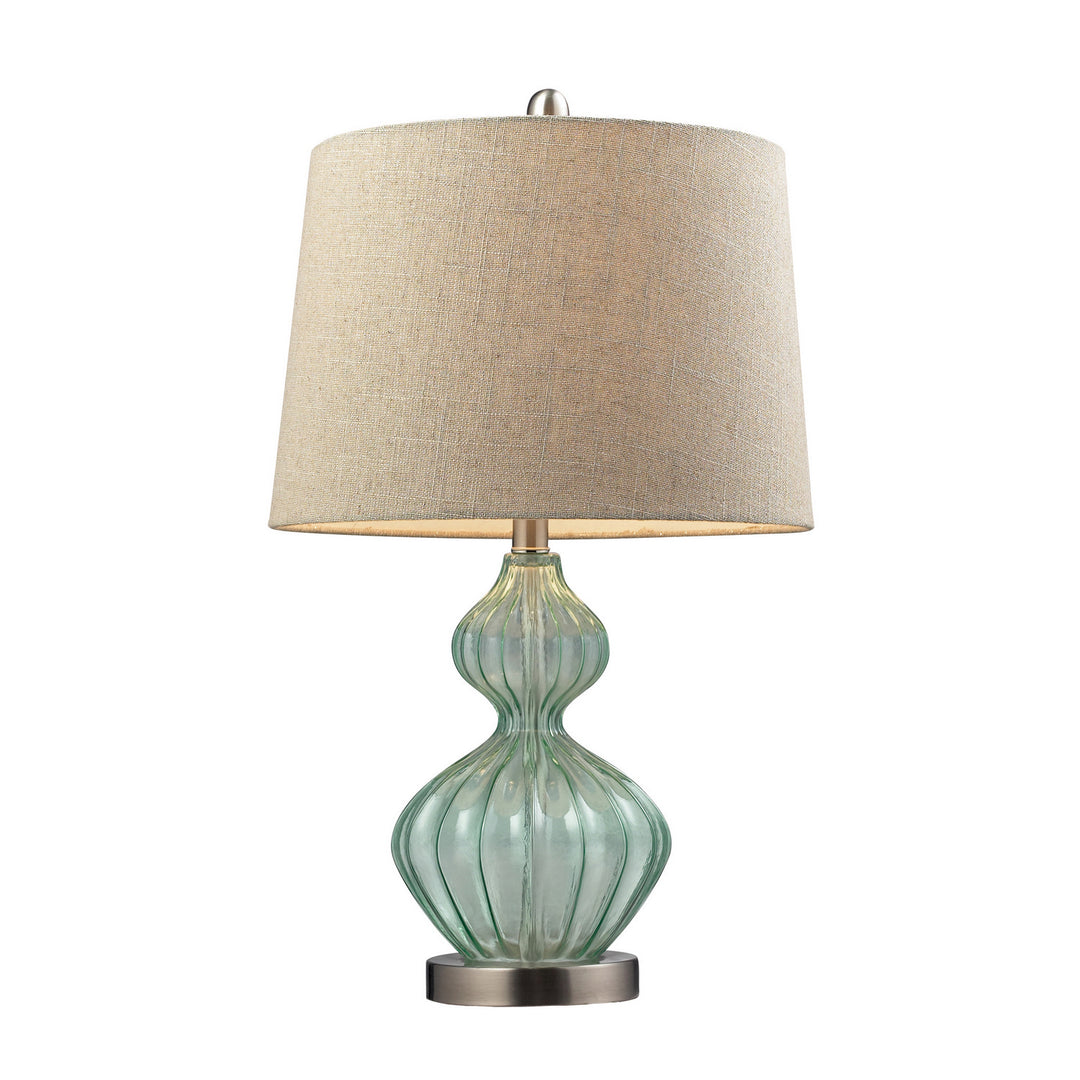 Elk Lighting D141  Smoked Glass Lamp Green