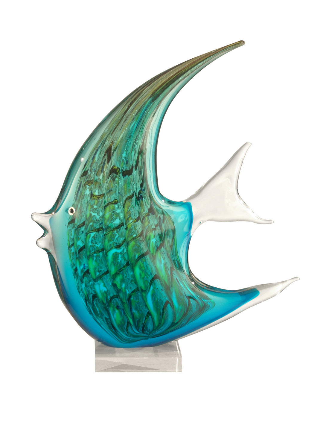 Dale Tiffany AS11107 Angel Fish Home Decor Greens/Turquoise