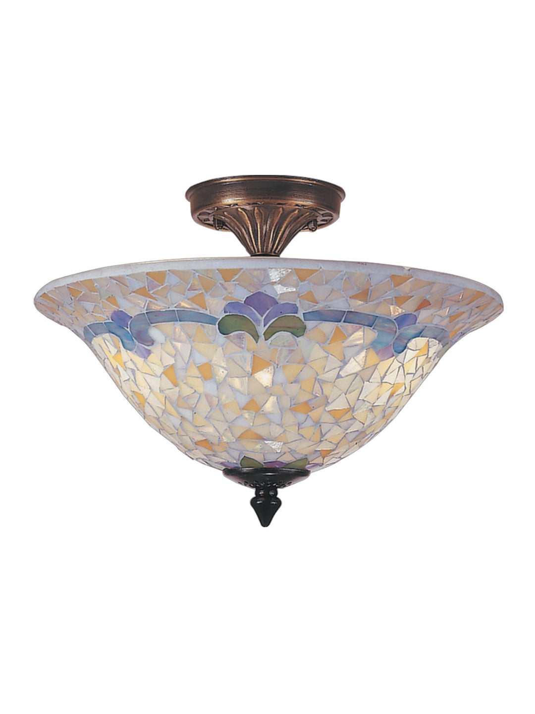 Dale Tiffany Johanna TM100553 Ceiling Light - Antique Brass