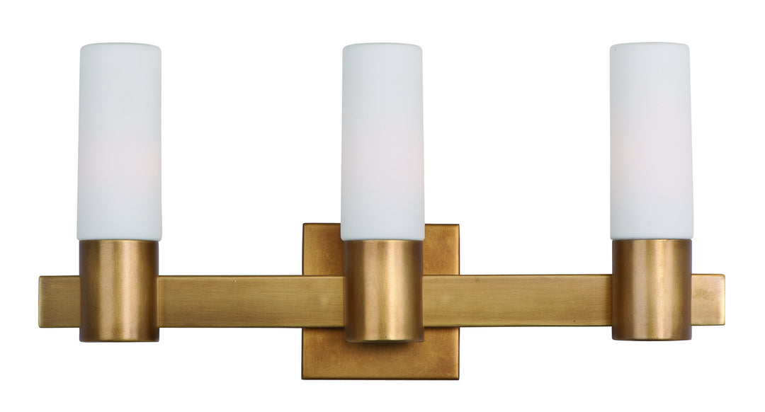 Maxim Contessa 22413SWNAB Bath Vanity Light 21 in. wide - Natural Aged Brass
