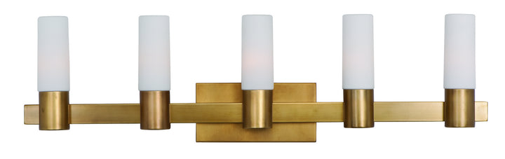 Maxim Contessa 22415SWNAB Bath Vanity Light 37 in. wide - Natural Aged Brass