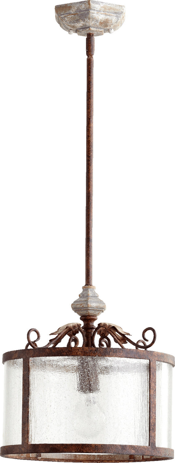 Quorum La Maison 3052-56 Pendant Light - Manchester Grey W/ Rust Accents