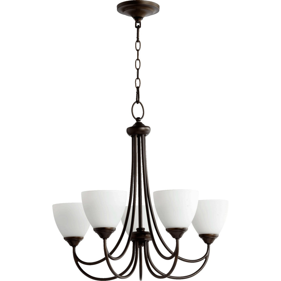 Quorum Brooks 6050-5-86 Chandelier Light - Oiled Bronze